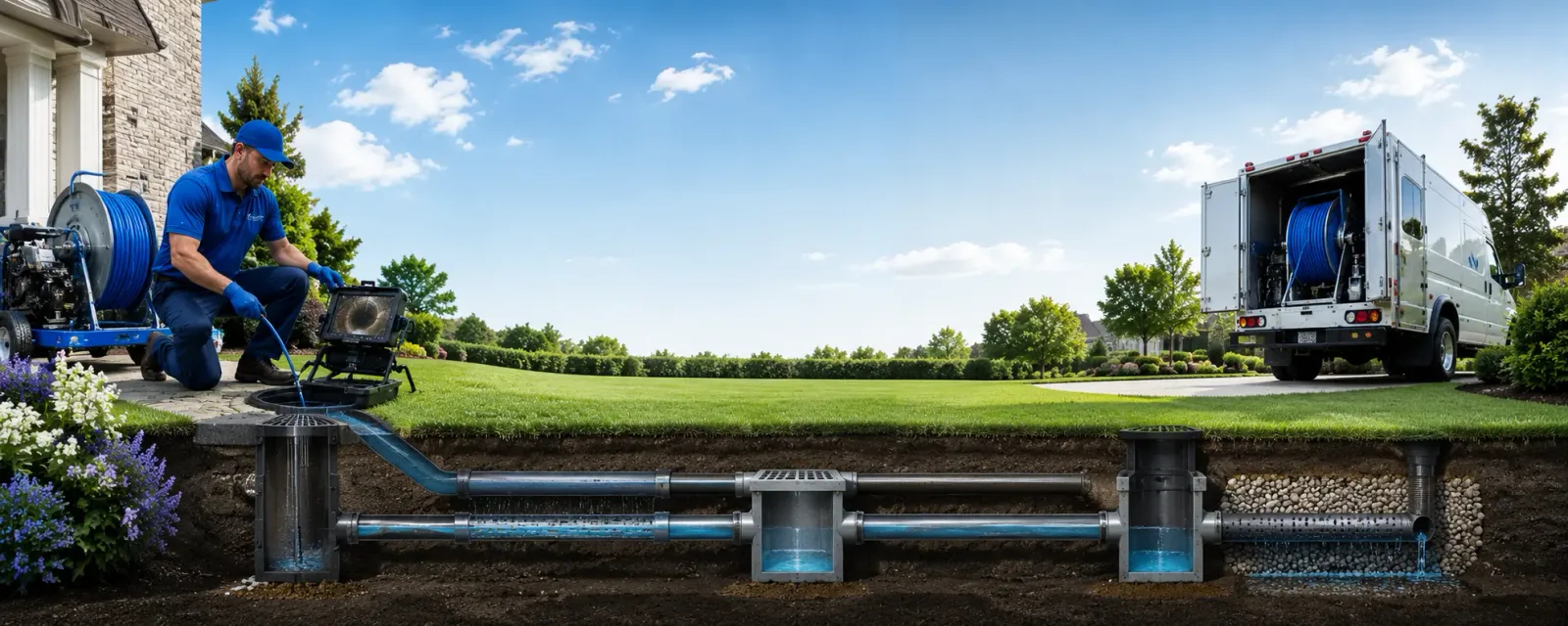 Outdoor drain cleaning information for Brentwood, NY